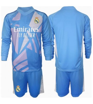 Real Madrid Målvakt Hemmakläder Barn 2024-25 Långärmad (+ Korta byxor)
